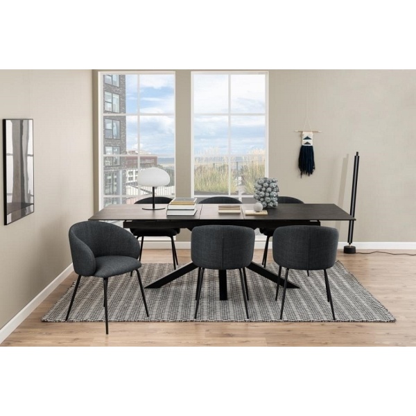 Krzesło Eleanor szare ciemne - ACTONA